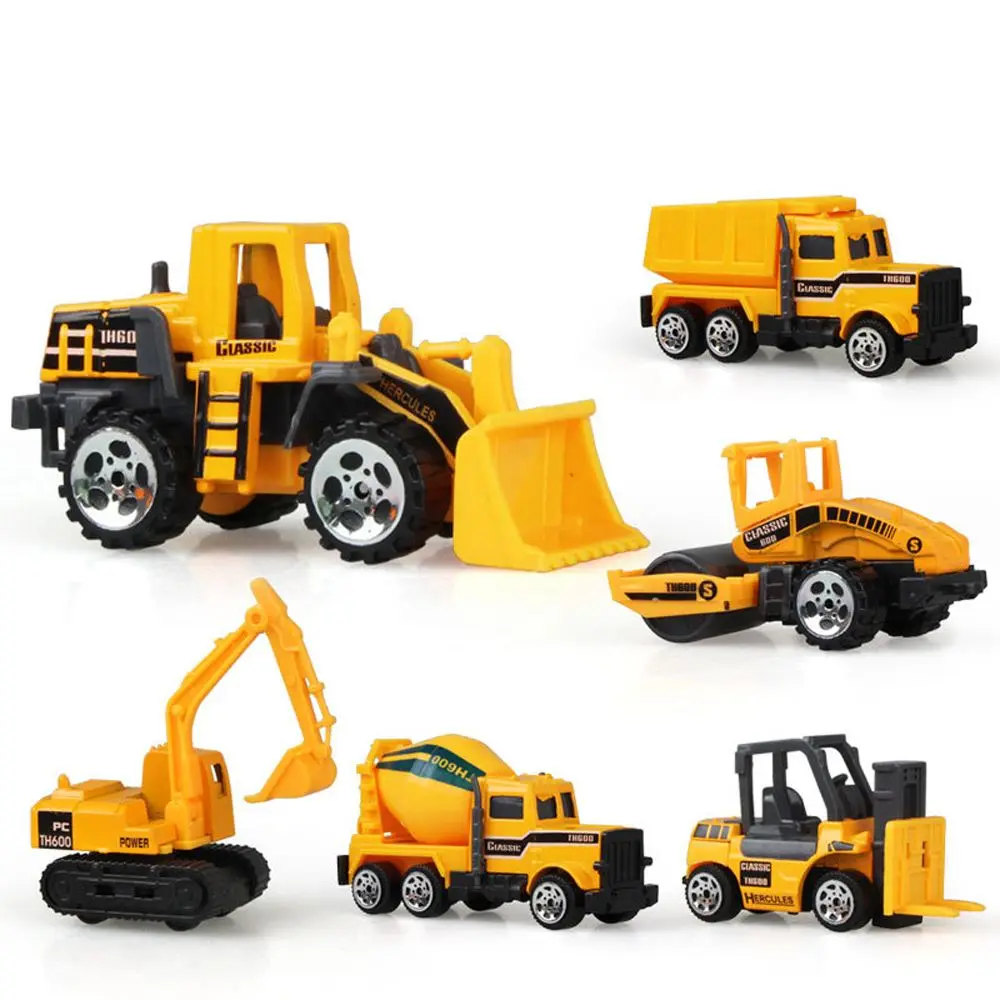 Mini Bau Bagger Muldenkipper Bulldozer Modelle Legierung Engineering Auto Modell Bauer Fahrzeug Traktor Spielzeug Modell Auto Spielzeug