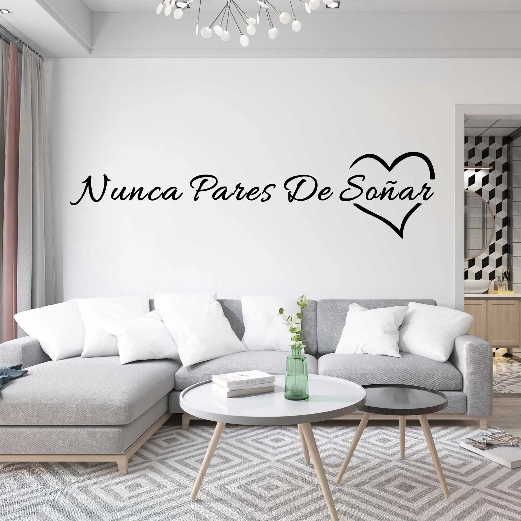Family Spanish words Self Adhesive Wall Sticker For Living Room Decor spain text Vinyl Wall Art Decal Bedroom Decor