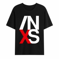 INXS Big logo Short Sleeve White-Black Men'sT-Shirt