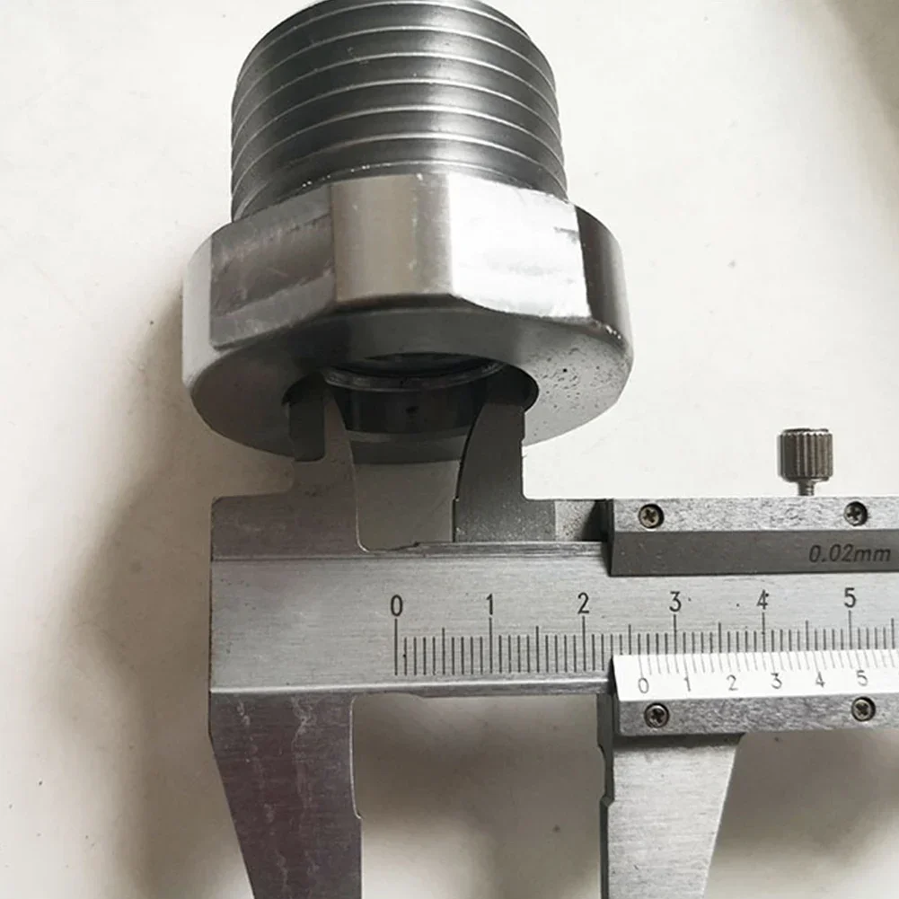 Lathe Setup Woodworking Workshop Silver Chuck Adapter Lathe Chuck Thread Adapter 1 X 8 TPI Length Approx. 1.57