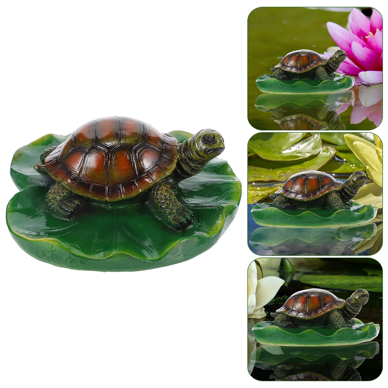 1pc Ornament Harz Simulation Schildkröte Für Teich Simulation Schildkröte Aquarium Dekor Outdoor Garten Wasser Funktion