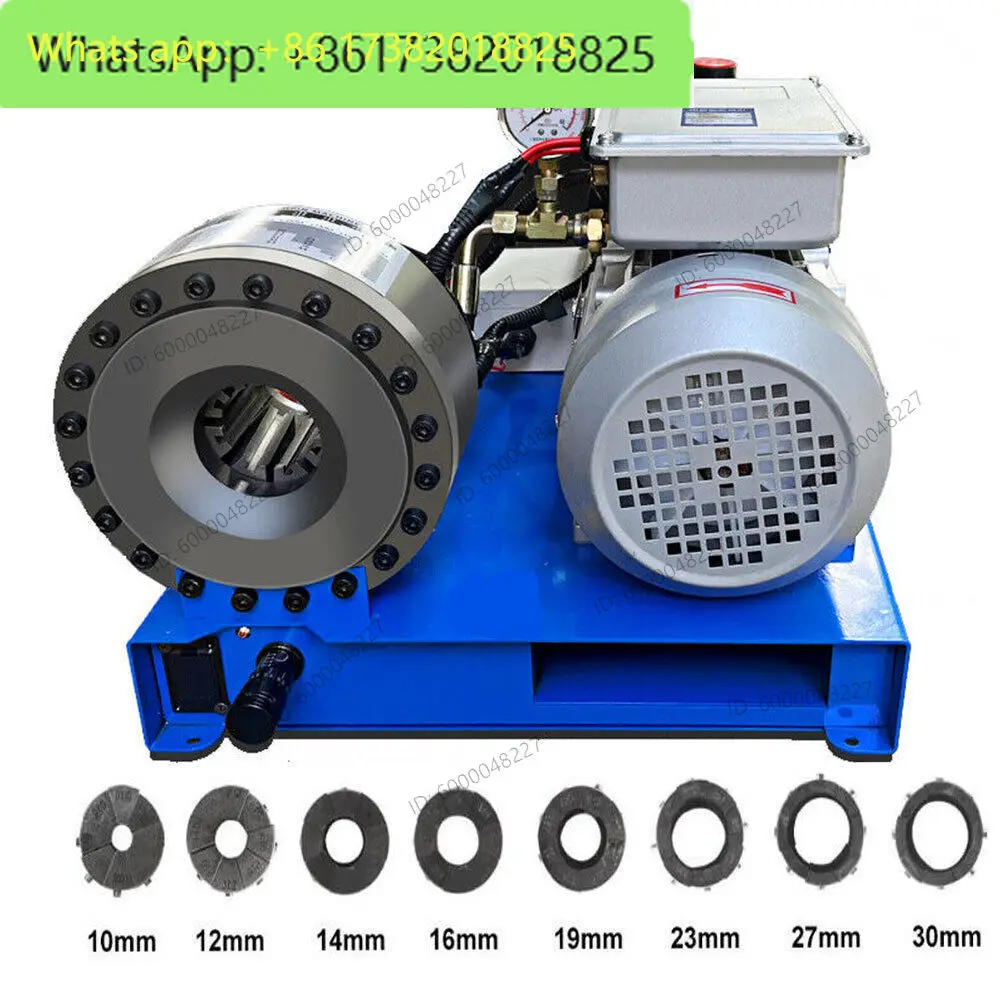 220V 1 inch electric Automatic Hydraulic Hose Crimping Machine Hose Pipe Crimper With 8 sets Dies