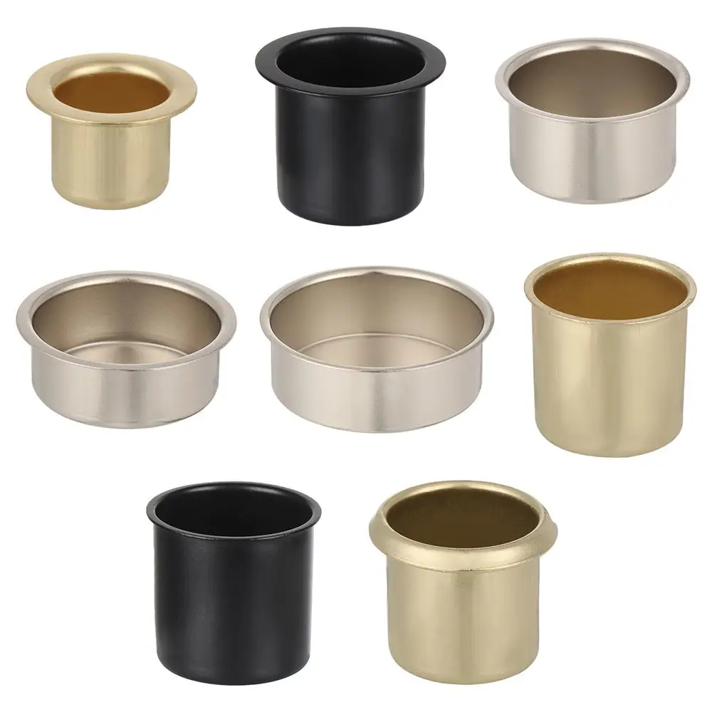 1Pcs Round Empty Tins Small Metal Candle Cups Plating Tealight Wax Holder Trays Mold DIY Candle Making Container for Candlestick