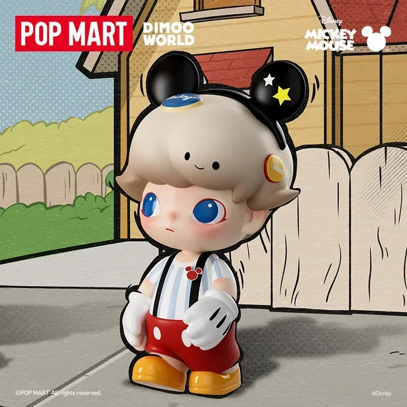 

POP MART MEGA JUST DIMOO 400% Mickey Mouse Series Kawaii Anime Action Figure Blind Box Mystery Surprise Toy Caixa Caja