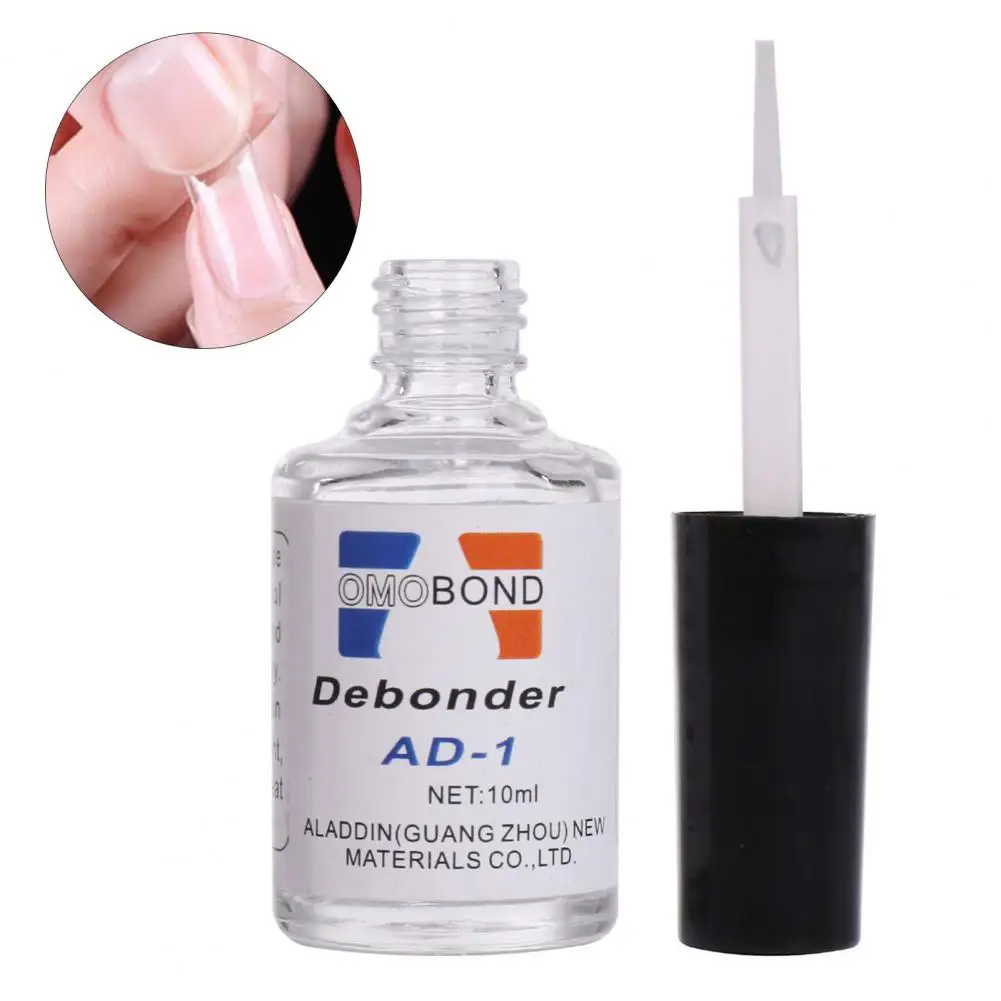 Useful Simple Operation Compact Delicate Makeup Fingernail Polish Glue Debonding Agent Nail Remover Glue Effective