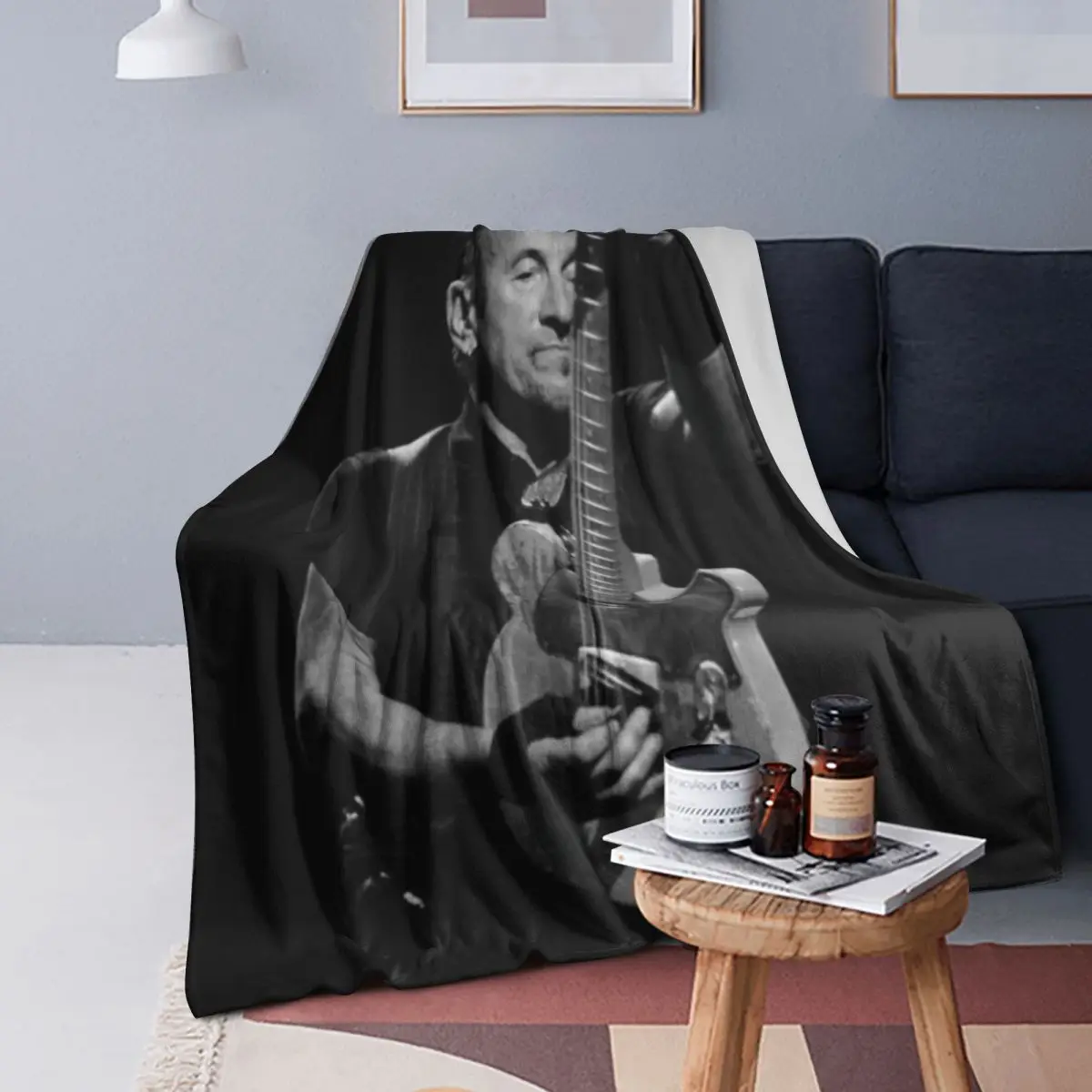 

Bruce Frederick Springsteen Is An American Singer Blanket Soft Flannel Throw Blanket Cover for Bed Living room Picnic Home Sofa