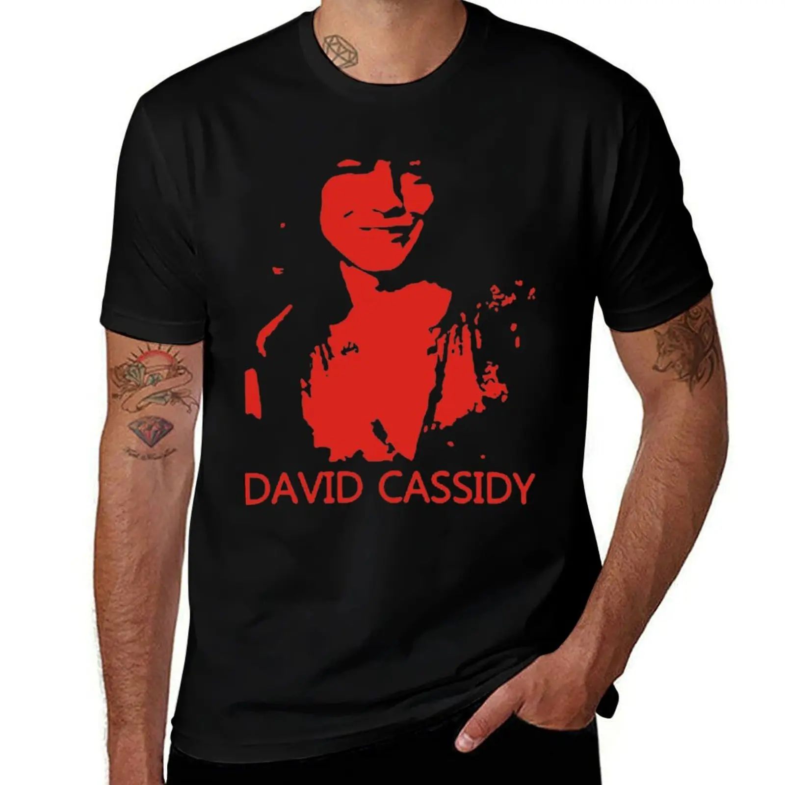

DAVID CASSIDY T-Shirt t shirts for man cotton soft man t shirt graphic t shirts designer T-shirt