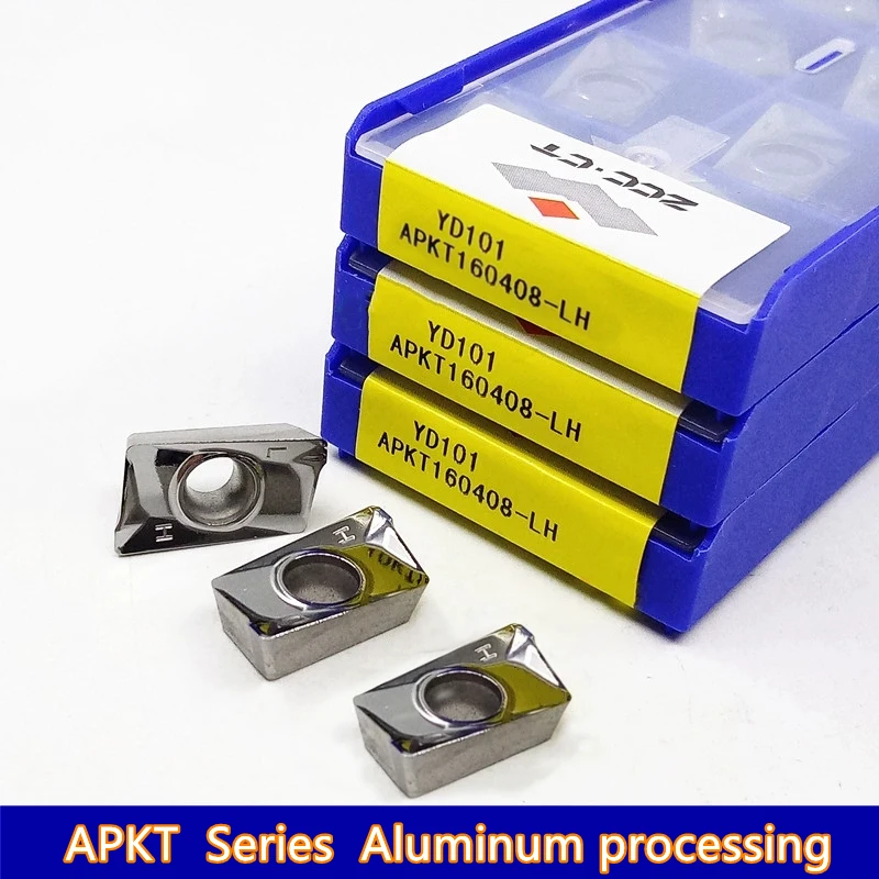 

Zcc.Ct 100% Original Apkt Apkt11T304-Lh Apkt11T308-Lh Apkt 160408 -Lh Yd101 Yd201 Lathe Tool Car Cutting Aluminum Alloy Cnc Blade Processing Aluminum Copper Wood