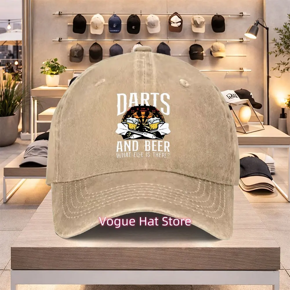 Unisex Adjustable Baseball Cap with Darts & Beer Theme - Lightweight Suitable for Spring Summer Parties, Mardi Gras, Birthdays,