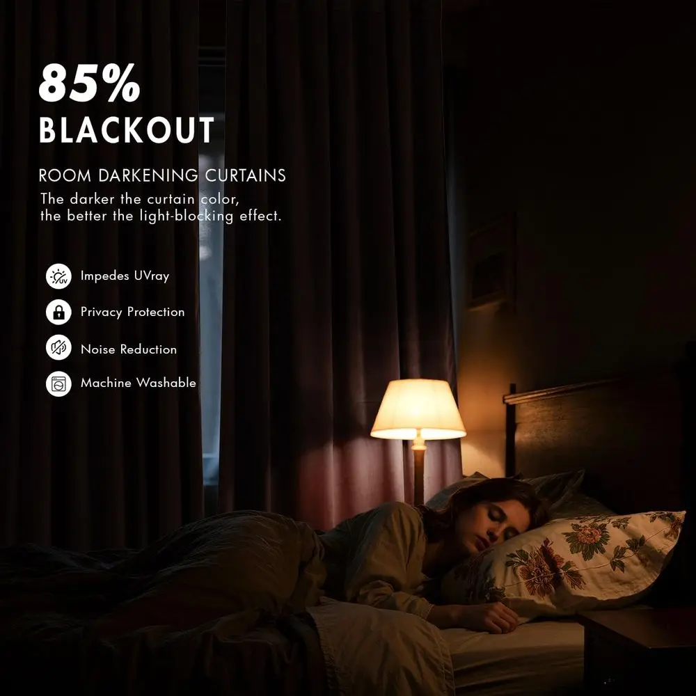 Cortinas blackout de pelúcia rosa claro 108 com isolamento e isolamento acústico para quartos e salas de estar, conjunto de 2