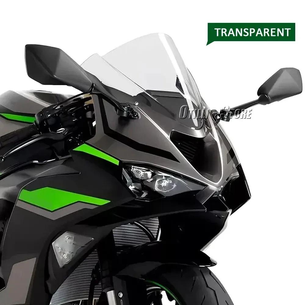 Szyba przednia motocykla deflektor wiatrowy podwójna bańka szyba przeciwwiatrowa dla Kawasaki NINJA ZX6R ZX-6R ZX 6R Ninja 2024 2025