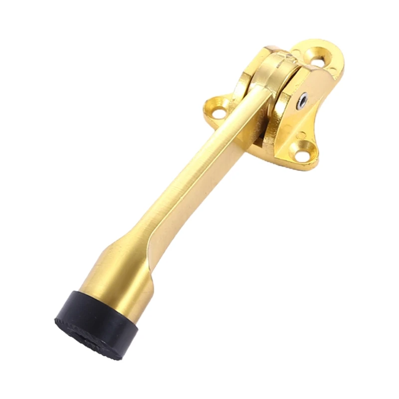 Foot Operated Kickdown Door Stop One-touch Flip Door Holder Rubber Buffer Home Door Mounted Stopper Anti-collision Drop Shipping