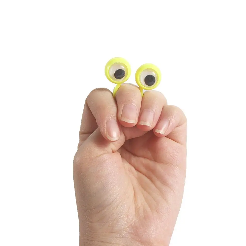 Anti-stress Toys Plastic Rings Move Eyes Toys Active Eye Ring Eyes Ring Finger Cool Toys Wiggle Eyes Toy Eye Finger Puppets