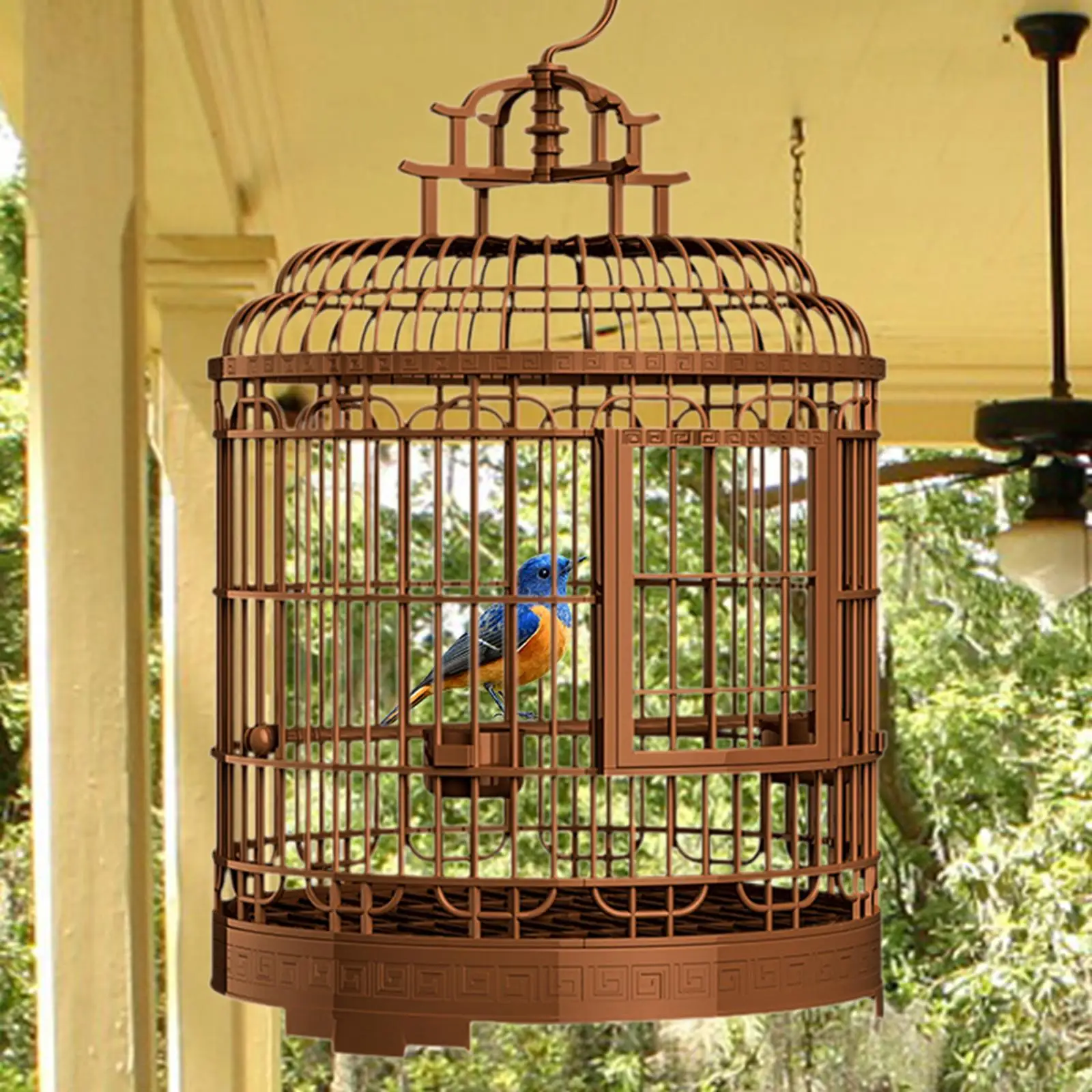 Jaula colgante con nido para periquitos y cotorras – Casa para pájaros