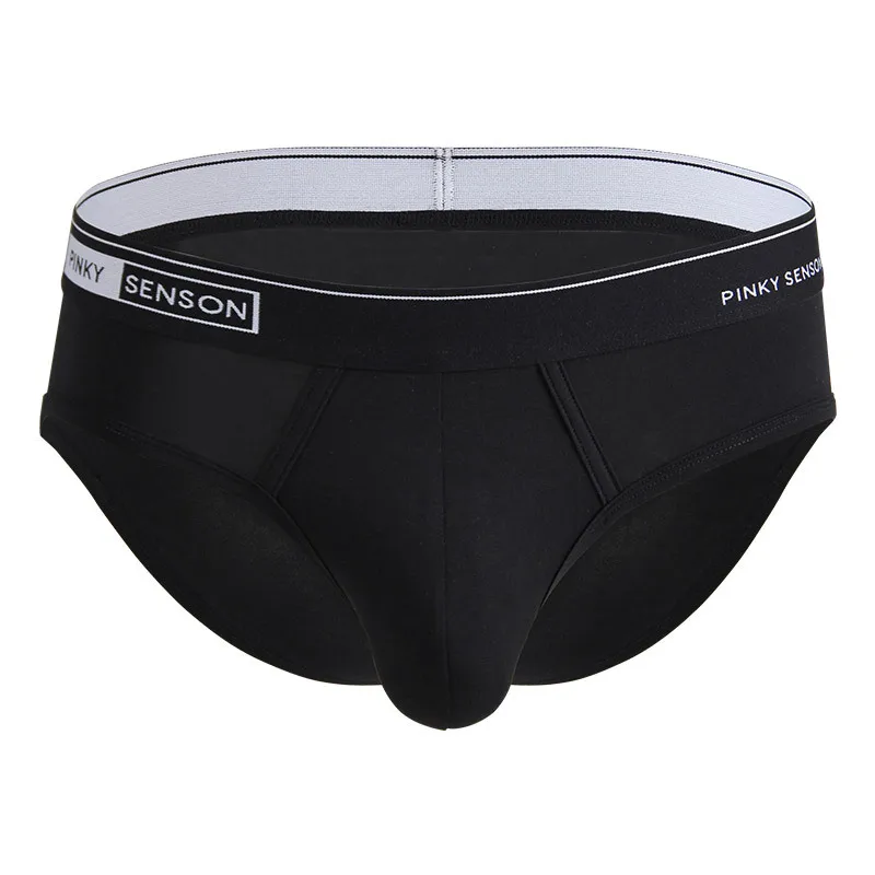 

2025 New Product 40 Lanmodal Men's Triangle Pants High Quality Solid Color Medium Waist Large Size