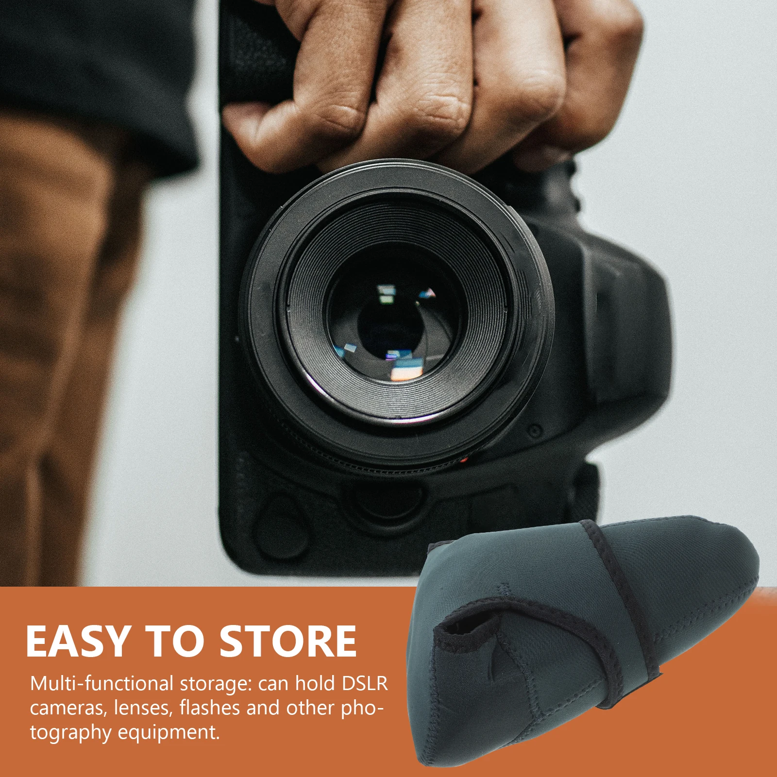 

Camera Insert Bag Multi-Layer Dividers For Dslr Lens Storage Reusable Padded Neoprene Case Backpack Organizer Insert