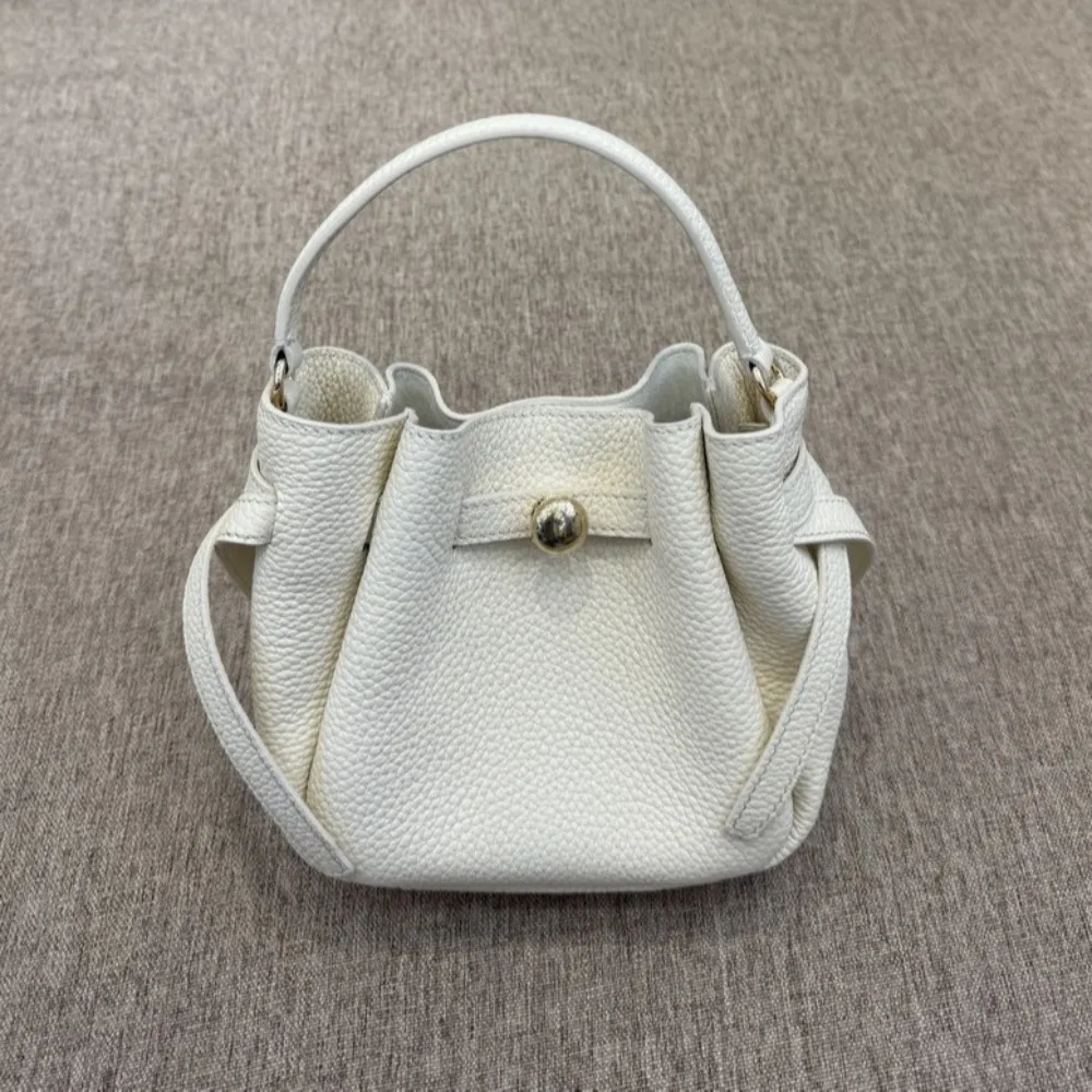 

New Mini Bucket Bag Tote Texture Unique Classic Versatile High Fashion Casual Durable Classic Commuter Shoulder Daily Simple