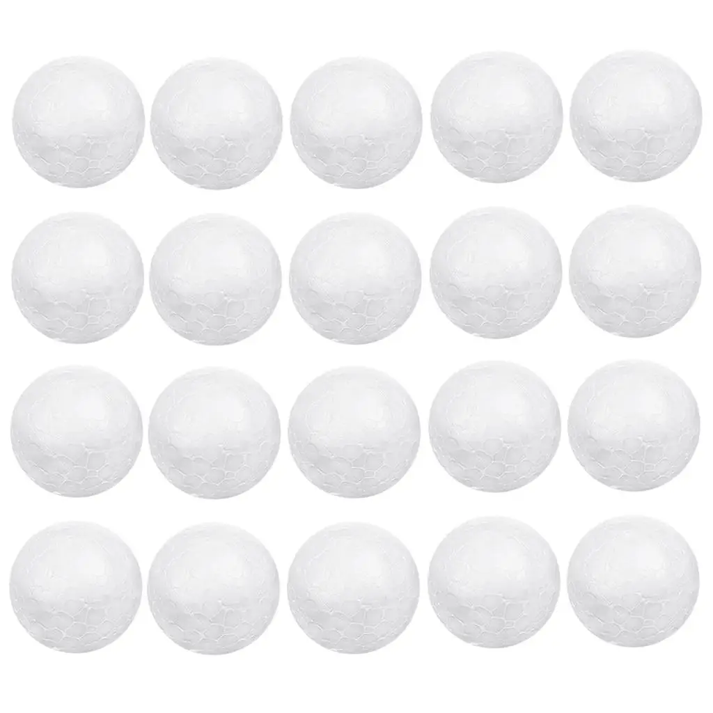 2x 10-Piece Foam Balls White Polystyrene Styrofoam Ball DIY Craft Ball Wedding