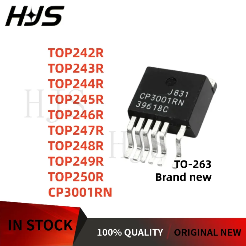 10PCS TOP242R TOP243R TOP244R TOP245R TOP246R TOP247R TOP248R TOP249R TOP250R CP3001RN TO-263 Power management chip NEW