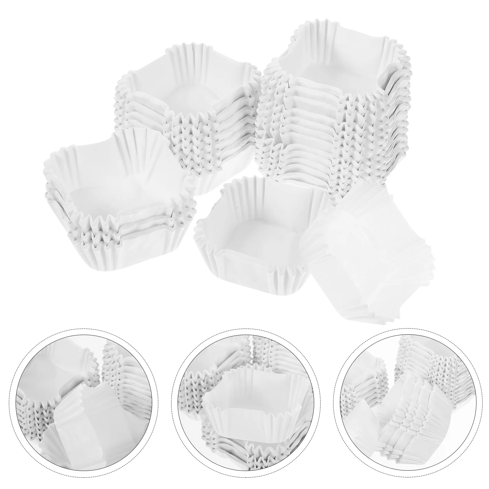 

1000 Pcs Cake Cups Boat Shape Paper Containers Bread Party Cupcake Liners Large Muffin Empty Holders Office