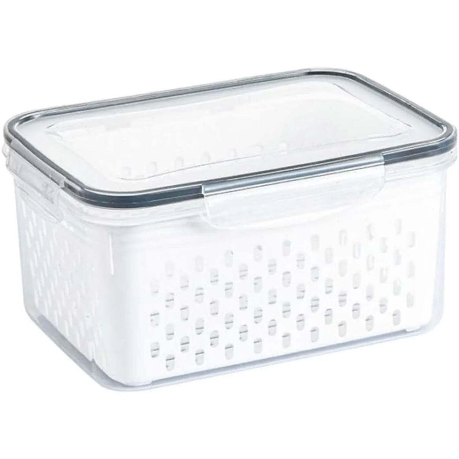 Fruit  Containers Refrigerator Organizer Bins Fridge Food Salad Container with Lid Colander, Food