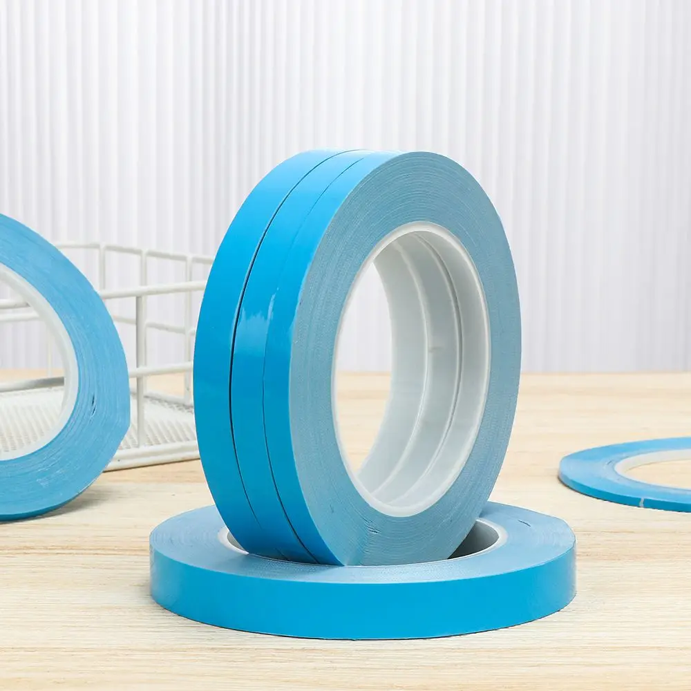 11Sizes Transfer Heat Tape Double Sided Conductive Adhesive Tapes Heat Conduction Tape Blue Light Heatsink For Chip PCB Thermal