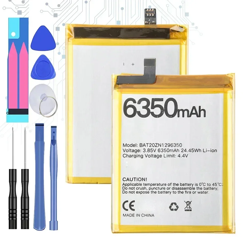 

Аккумулятор для мобильного телефона BAT20ZN 1296350 6350 мАч для DOOGEE S96 Pro Batteria с бесплатными инструментами