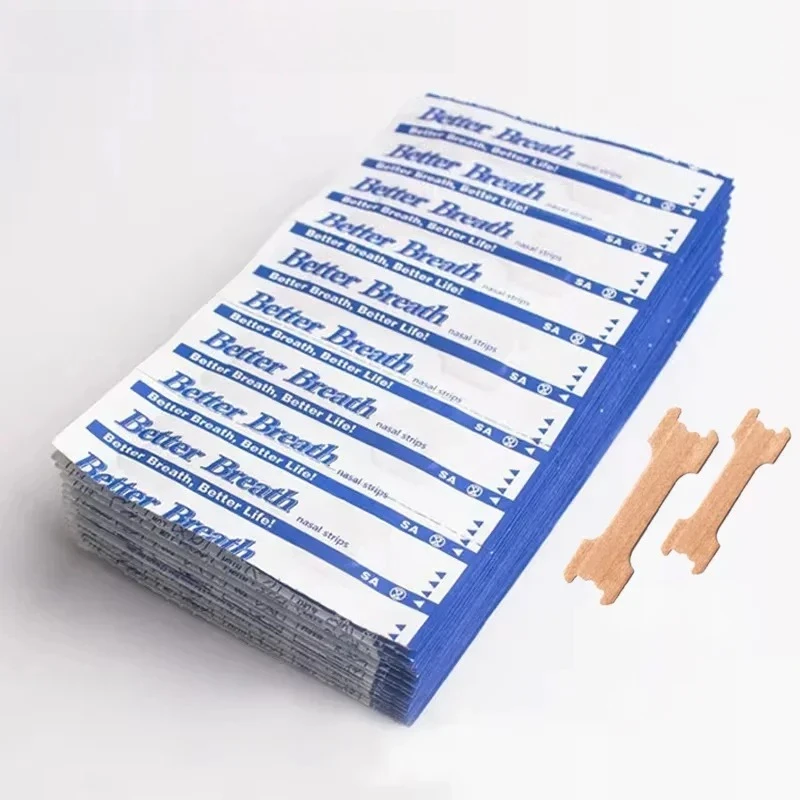 

100/200pcs Breath Nasal Strips Right Way Stop Snoring Anti Snore Nose Strip Easier Better Breathing Good Sleeping Patches