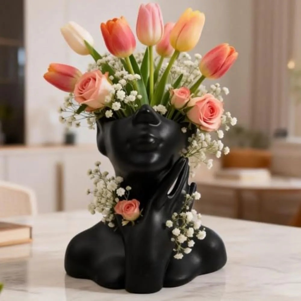 Creative Pencil Holder Human Statue Large Capacity Storage Rack Organizer Nordic Style Desktop Organizer Home Decoration