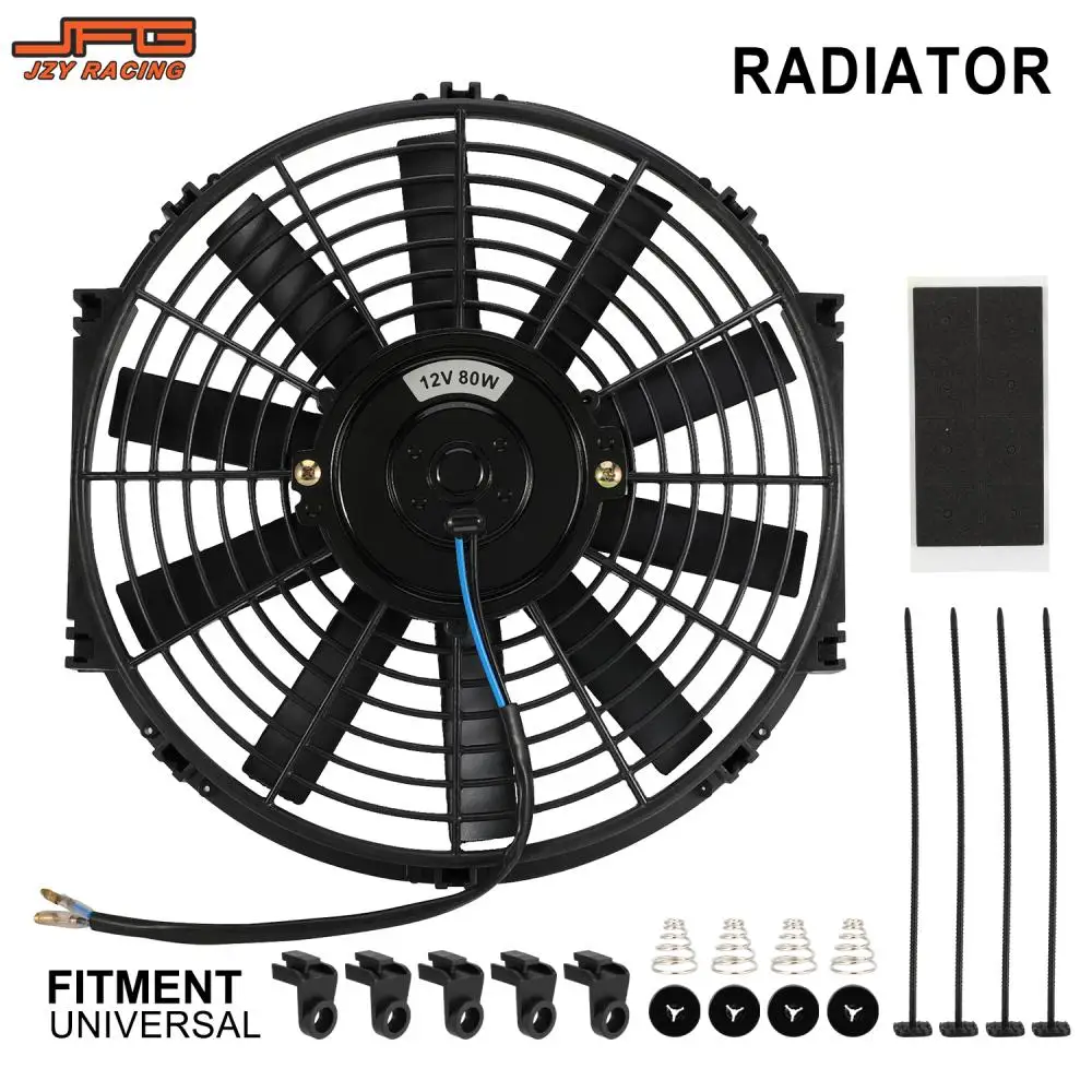 Universal Electric Radiator Intercooler Slim Fan Motorcycles Accessories Engine Cooling System Parts For KTM YAMAHA HONDA SURRON