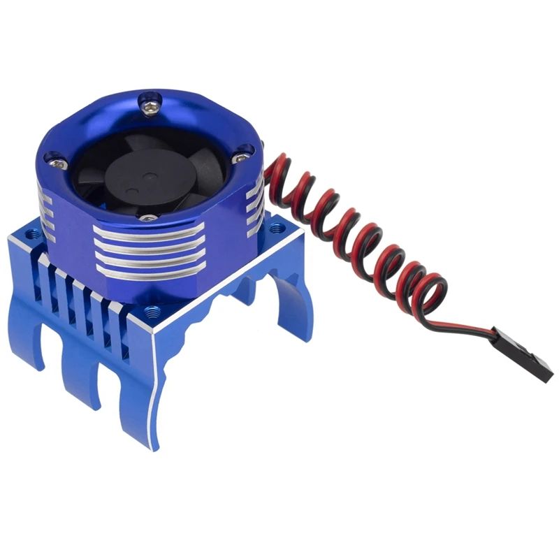 Ventilador de refrigeración del Motor, disipador de calor con luz LED, 42Mm, para Traxxas 1/10, e-maxx, e-revo, Summit, Arrma 1/8, Kraton, Talion, Typhon