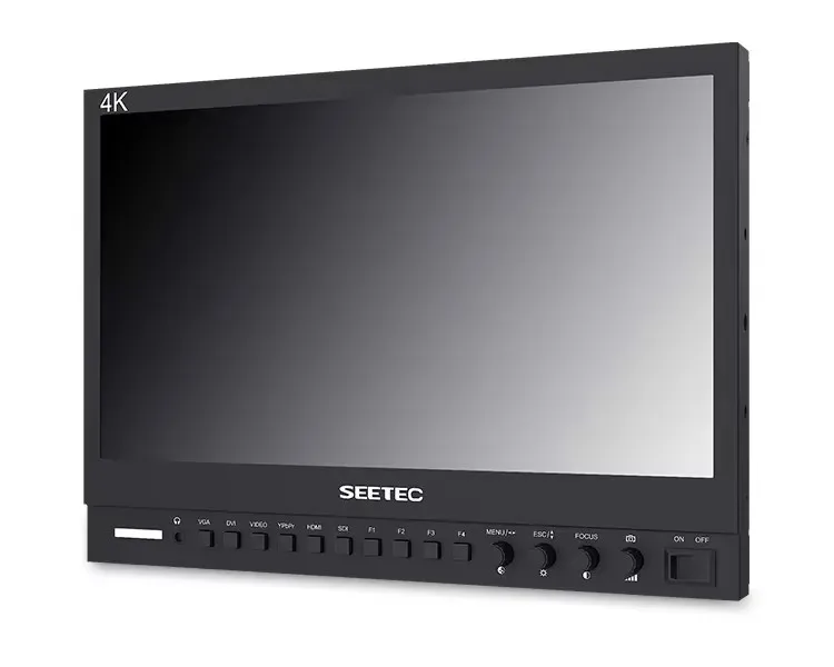 Seetec P133-9HSD 13.3 inch Monitor 1920x1080 Pro Broadcast LCD Aluminum Design IPS with 3G-SDI HDMI AV YPbPr