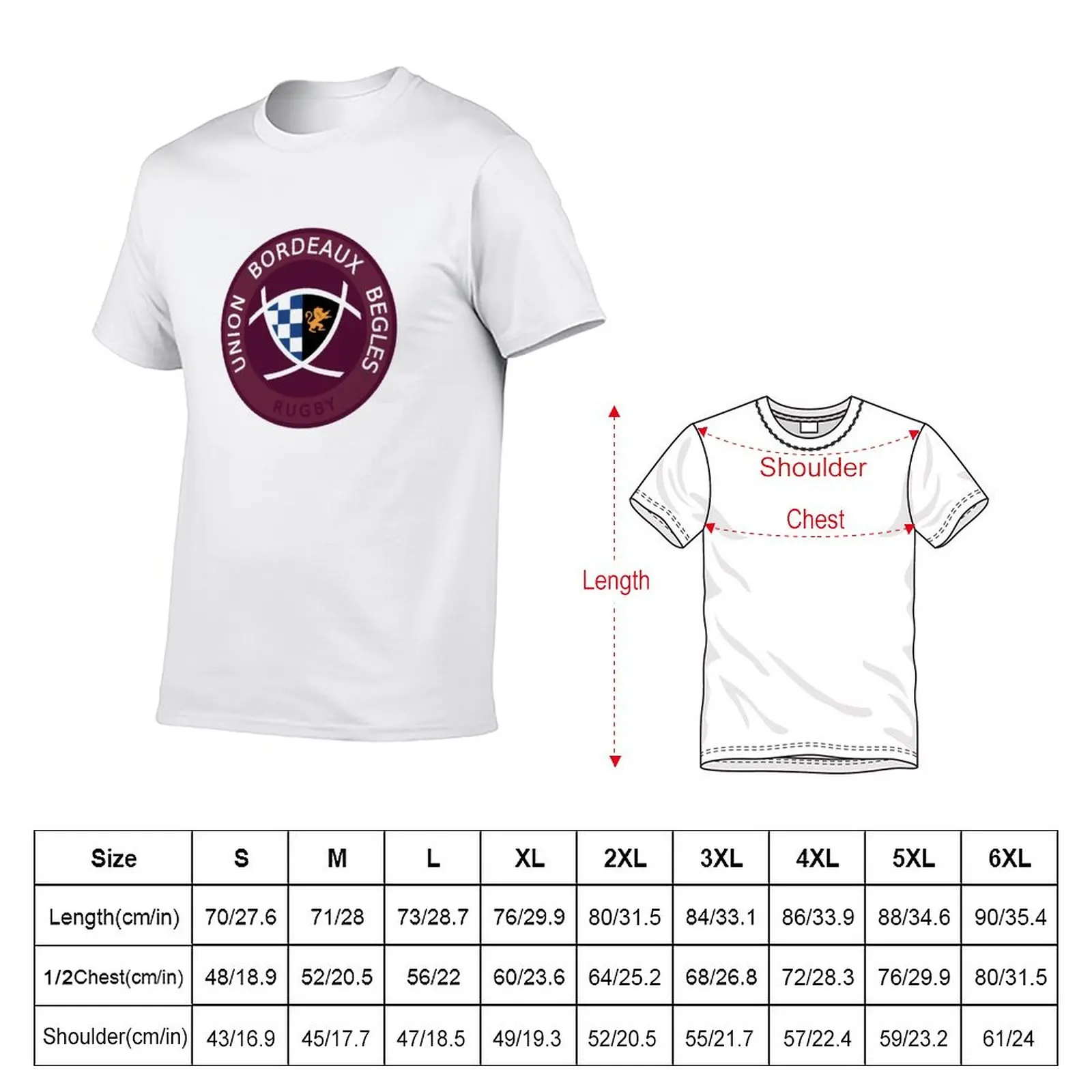 New Union Bordeaux Bègles T-Shirt summer top custom t shirts mens cotton t shirts