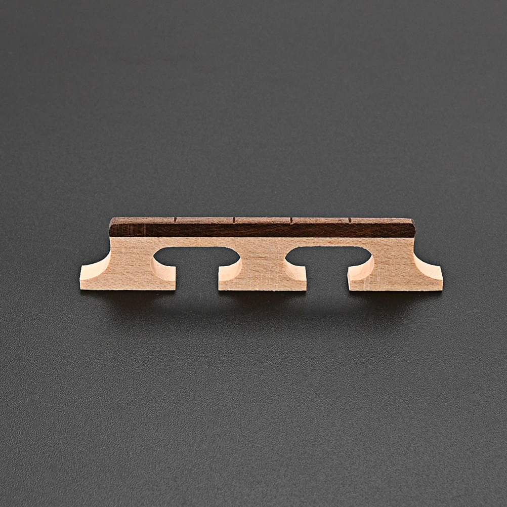 

Banjo Bridge Wood Replacement Part Wooden Saddle For String Instrument Durable Adjustable Musical Instrument Accessory
