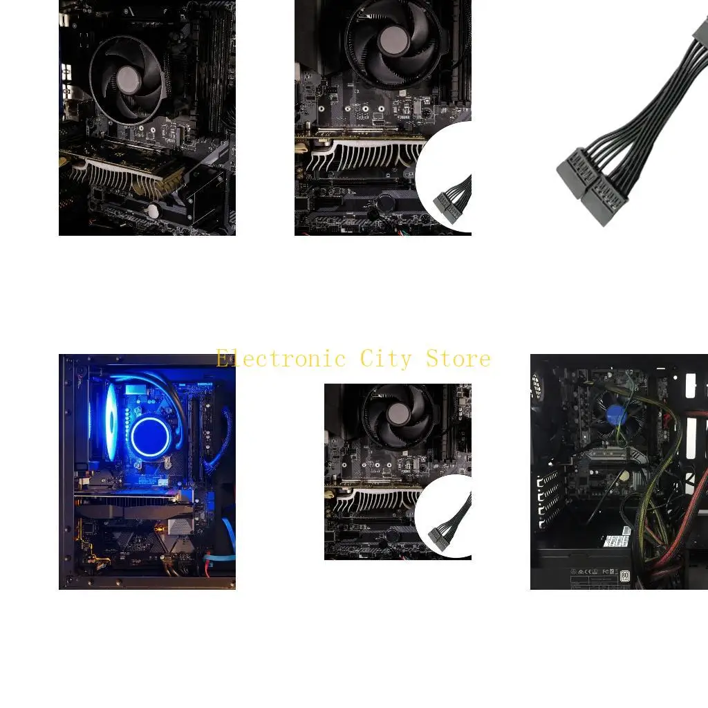 

Кабель питания от 1 до 2 15PIN Подноситель шнурного диска источник питания дисков Hu8d