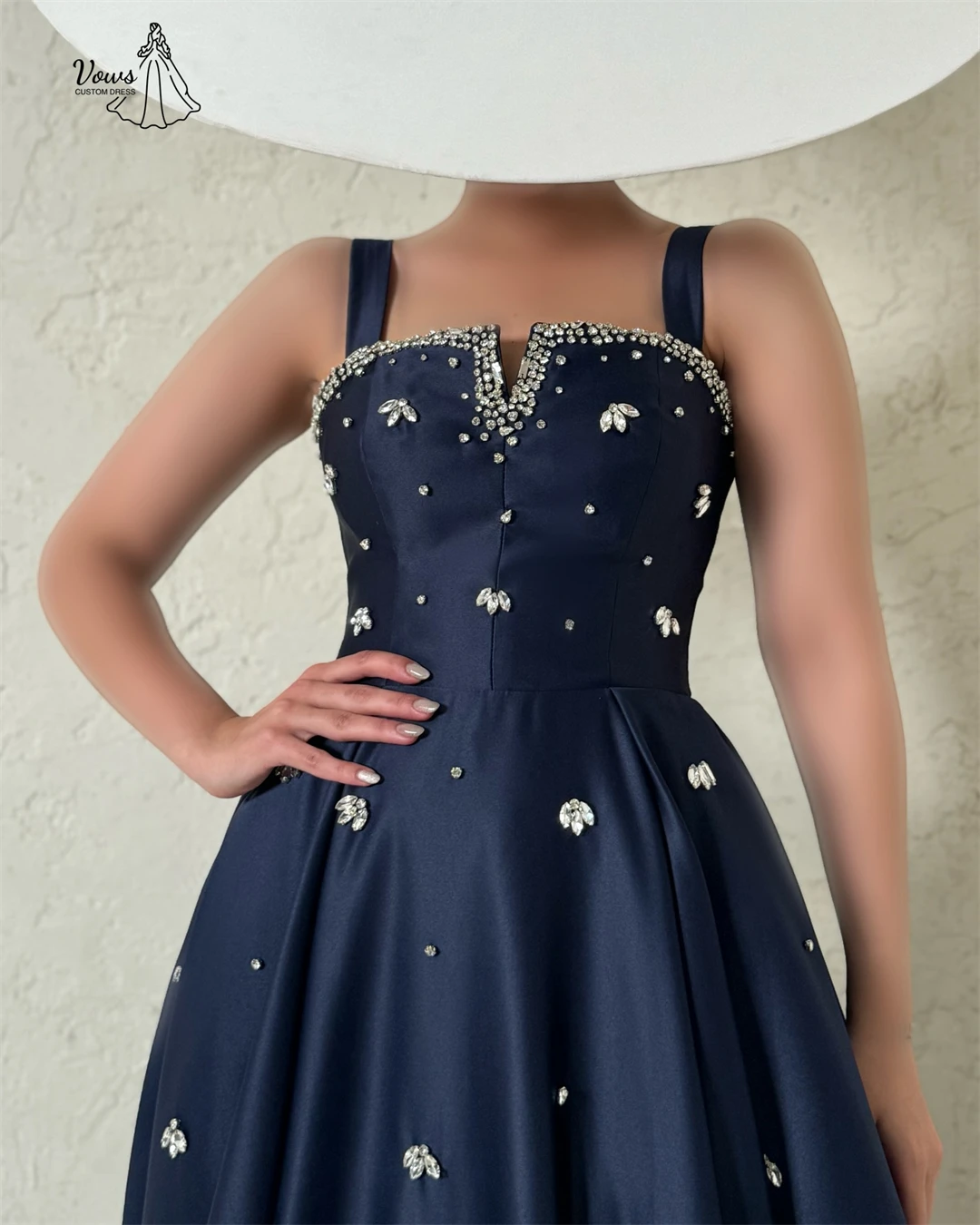 فساتين رسمية من Vows للمناسبات الخاصة Line A Robe Soiree مصنوعة حسب الطلب فساتين نسائية أنيقة للحفلات الفاخرة من قماش الساتان