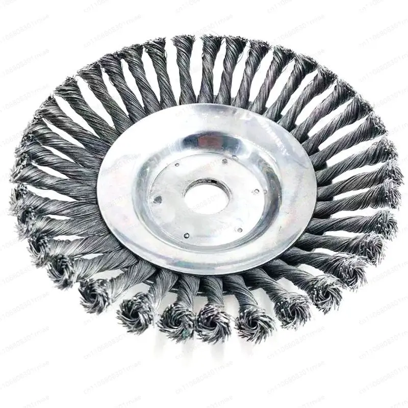 4 inch 6 inch 8 inch lawn mower universal weeding wheel type steel wire brush, garden weeding brush, weeding head