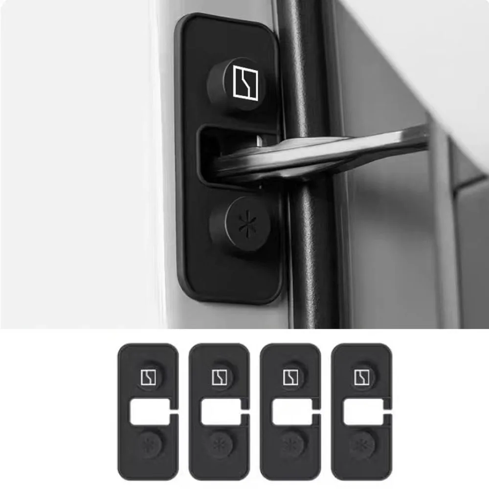 

Fit For ZEEKR 9X 2025 2026 Silicone Door Lock Buckle Cover Limiter Protective Cover Buffer And Soundproof Pad