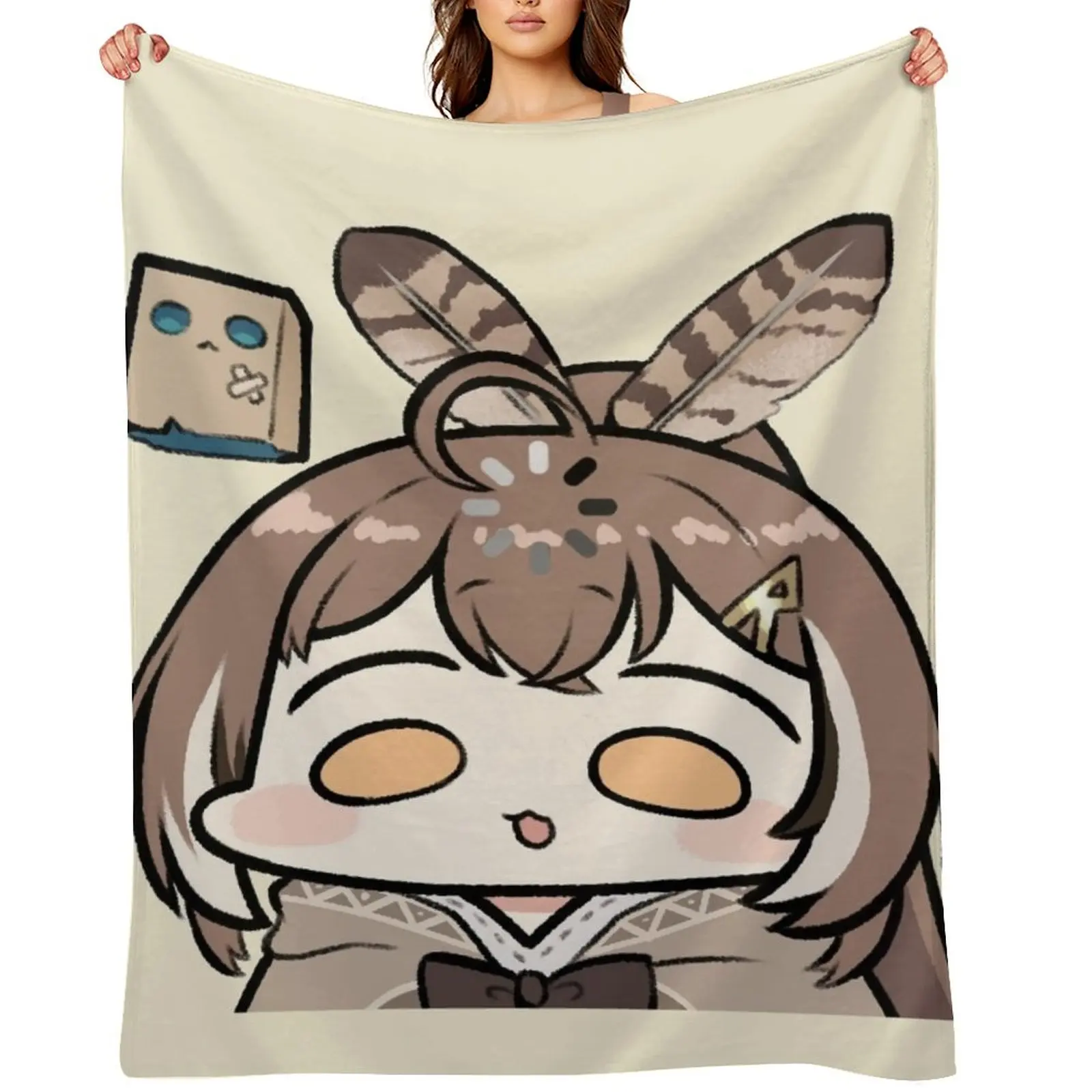 Nanashi Mumei Forgor رمي بطانية للأريكة رمي الزخرفية لفصل الشتاء لبطانيات الأريكة الزخرفية #1