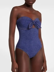 2026 Strapless Hollow Out Swimsuit Push Up Women One Piece Sexy Swimwear Female Beachwear Bathers Bathing Swimming Swim Suit