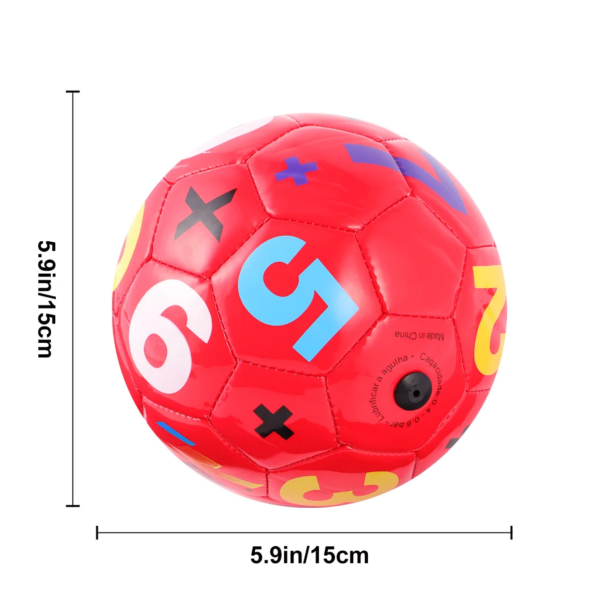 Bola de brinquedo criança colorida bola em forma de futebol ao ar livre pais e crianças cedo educacional bola elástica brinquedo para menino menina (aleatório