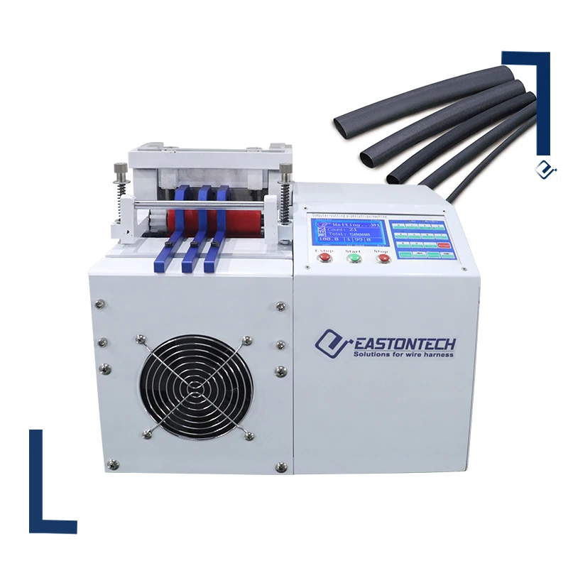 EW-11S Durable Automatic Heatshrink Tube Cutting Machine For PVC & Plastic 100-120 Pcs/Minute 0-200mm Width Engine-Powered