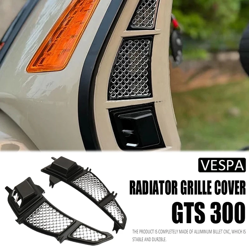 

Новые аксессуары для мотоциклов для Vespa GTS 300 GTS300 gts300 GTV 300 GTV300, защитная решетка радиатора с ЧПУ, защитная крышка 2023 2024