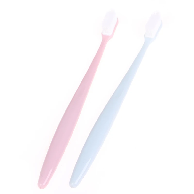 3PCS/Set Toothbrush Medium Soft Gentle Family Oral Hygiene Care Portable Adult Silicone Nano Toothbrush Household Adult Model