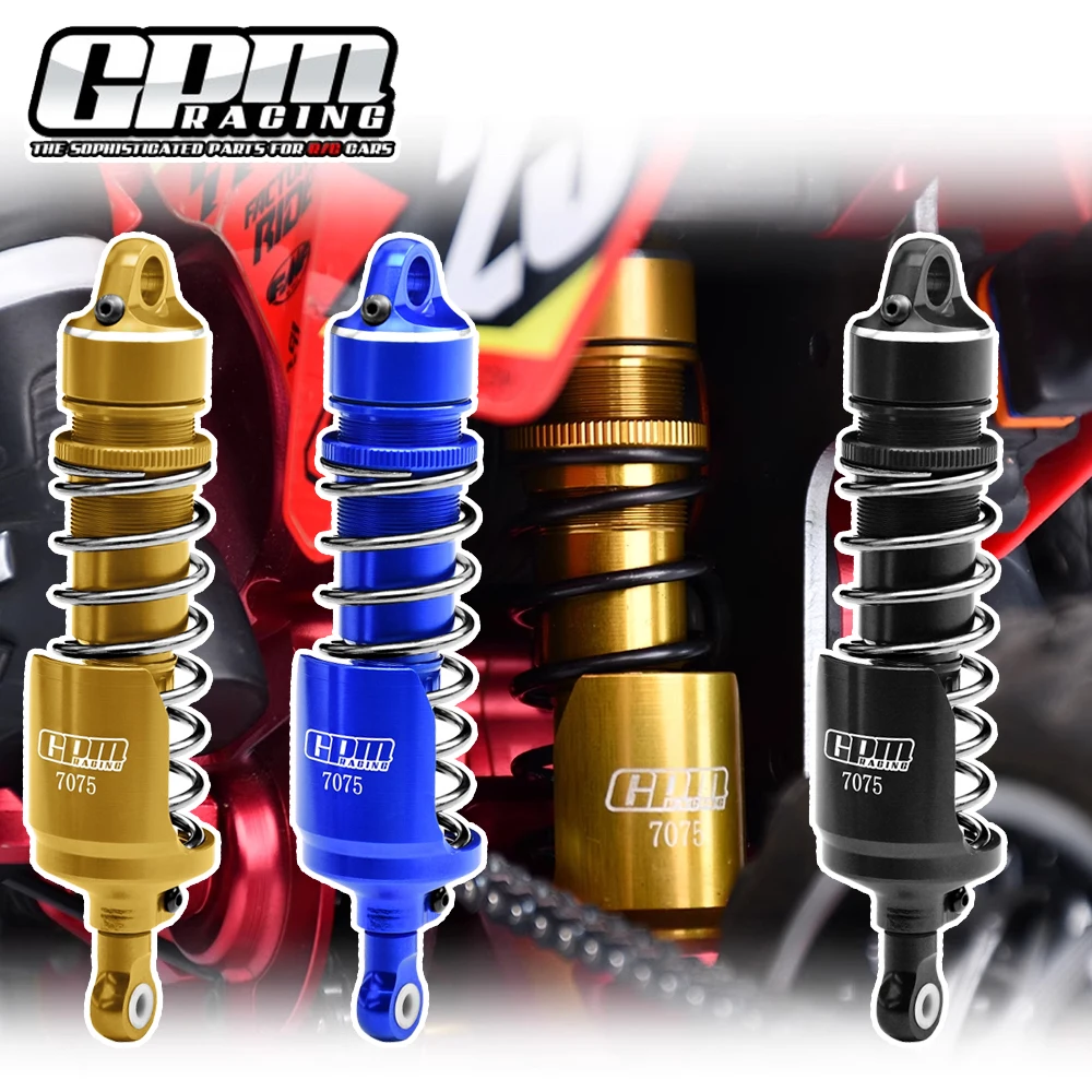 

GPM для LOSI 1/4 PROMOTO-MX PROMOTO-SM FXR, обновленные аксессуары для мотоциклов, задний амортизатор из металлического сплава в сборе LOS263007