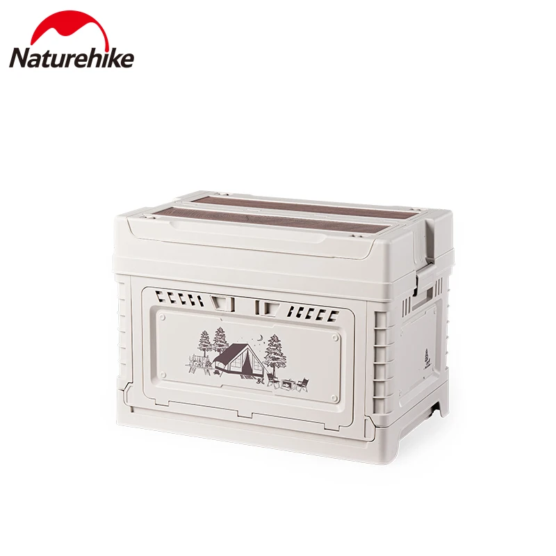 Naturehike Camping Box Folding Storage Box 25L 30L 50L 60L Large Capacity Storage Box Outdoor Camping Toolbox Camping Table