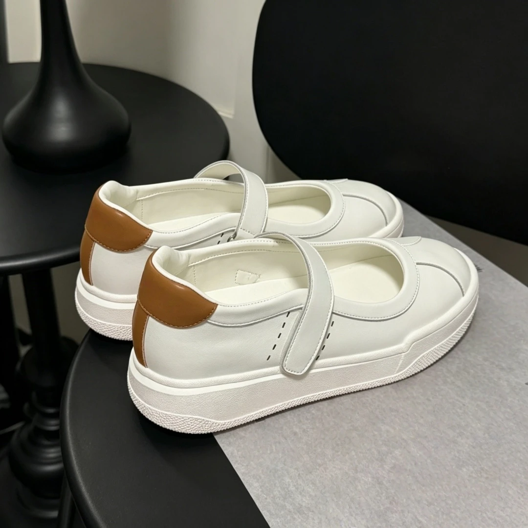 럭셔리 여성 신발 수제 화이트 발레 스타일 스니커즈 벨 - Women'S Fashion Velcro Sneakers 리뷰 및 가격