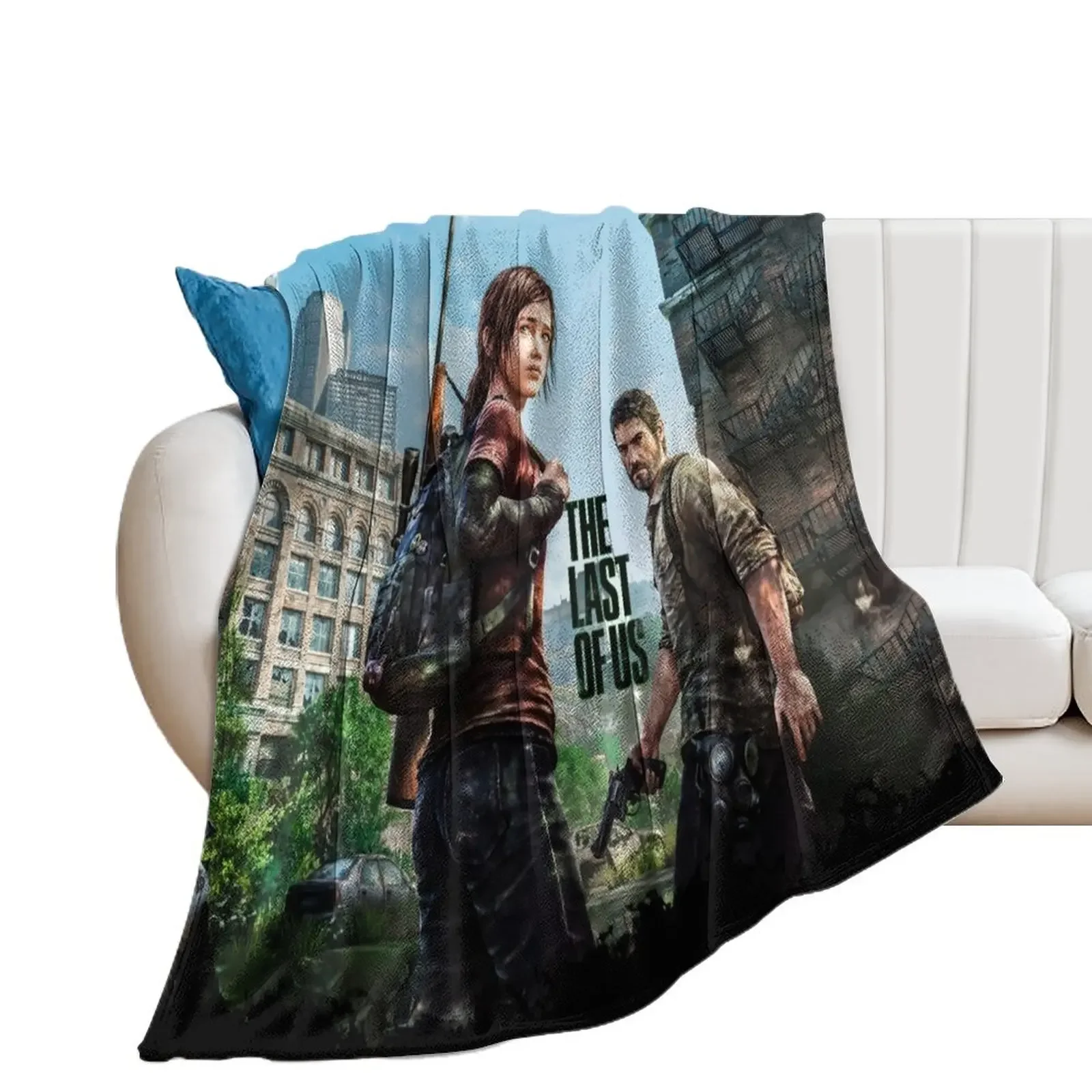 The Last of Us - Joel & Ellie Throw Blanket warm winter Soft Big Sofa Throw Blankets