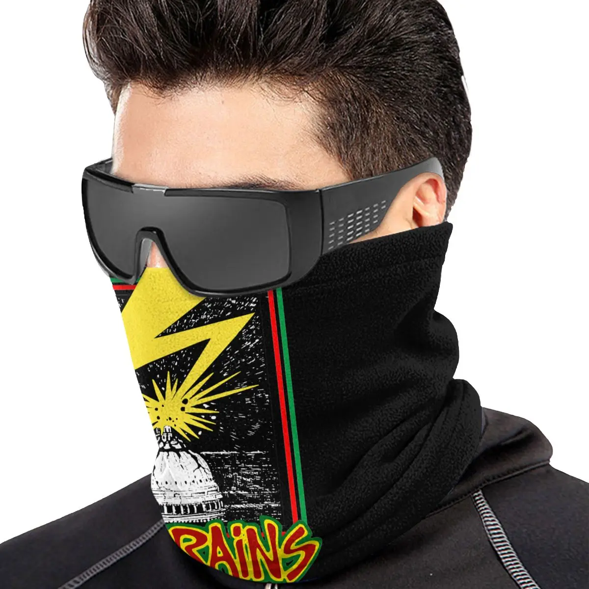 Slechte Hersenen Amerikaanse Hardcore Punkband Microfiber Nek Gaiter Bandana Sjaal Ski Hoofddeksels Gezicht Hoofd Wrap