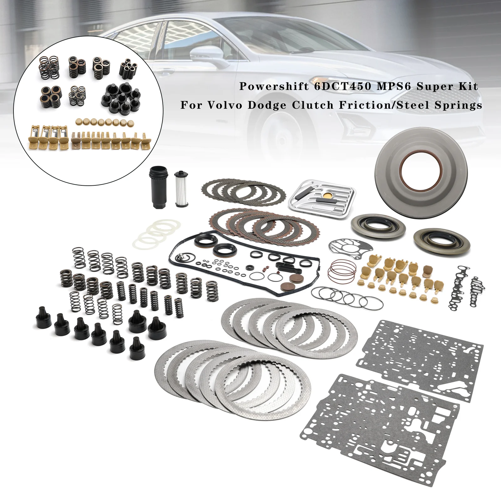Powershift 6DCT450 MPS6 Super Kit für Volvo Dodge Kupplungsreibungs-/Stahlfedern